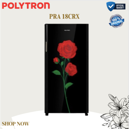 POLYTRON KULKAS 1 PINTU PRA 18CRX BELLEZA 180Liter/PRA18CRX/PRA-18CRX/PRA 18CRX/ORIGINAL BERGARANSI