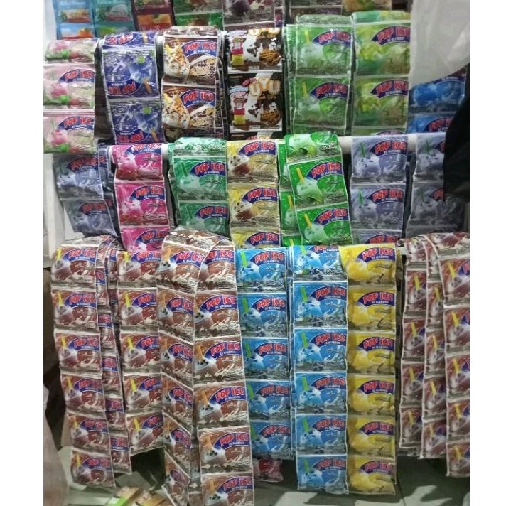 

Pop Ice 1 Renceng Isi 10 Sachet Aneka Rasa Murah Minuman Bubuk