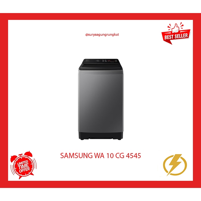 MESIN CUCI SAMSUNG 1 TABUNG TOP LOADING 10 KG 330 WATT - WA 10CG4545