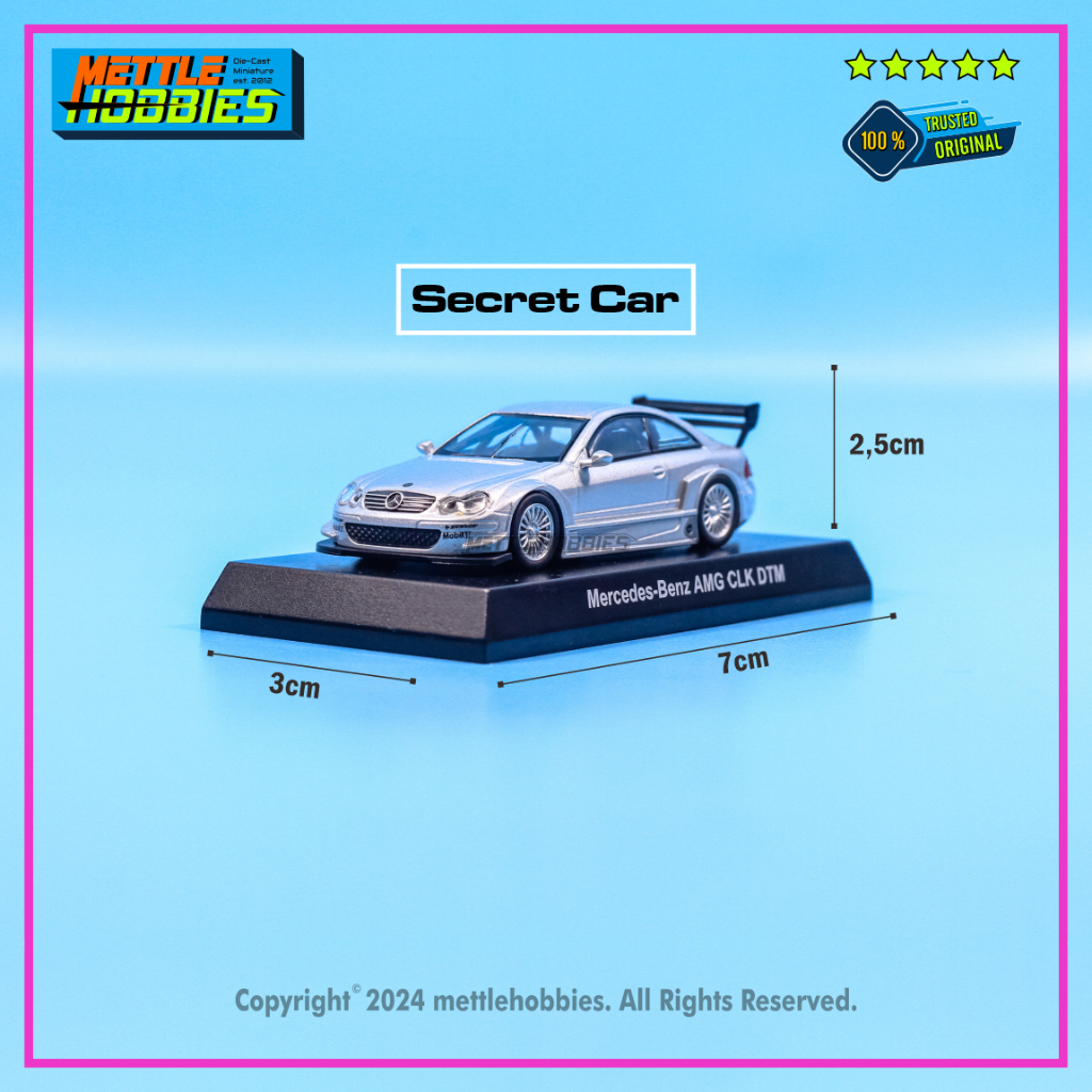Kyosho Mercedes Benz AMG CLK DTM Diecast Miniatur Replika Mobil 1:64 " Secret Car "