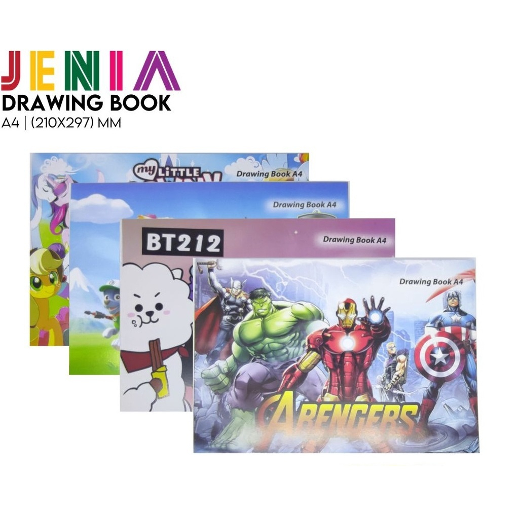 

BUKU GAMBAR / DRAWING BOOK A4 JENIA FANCY