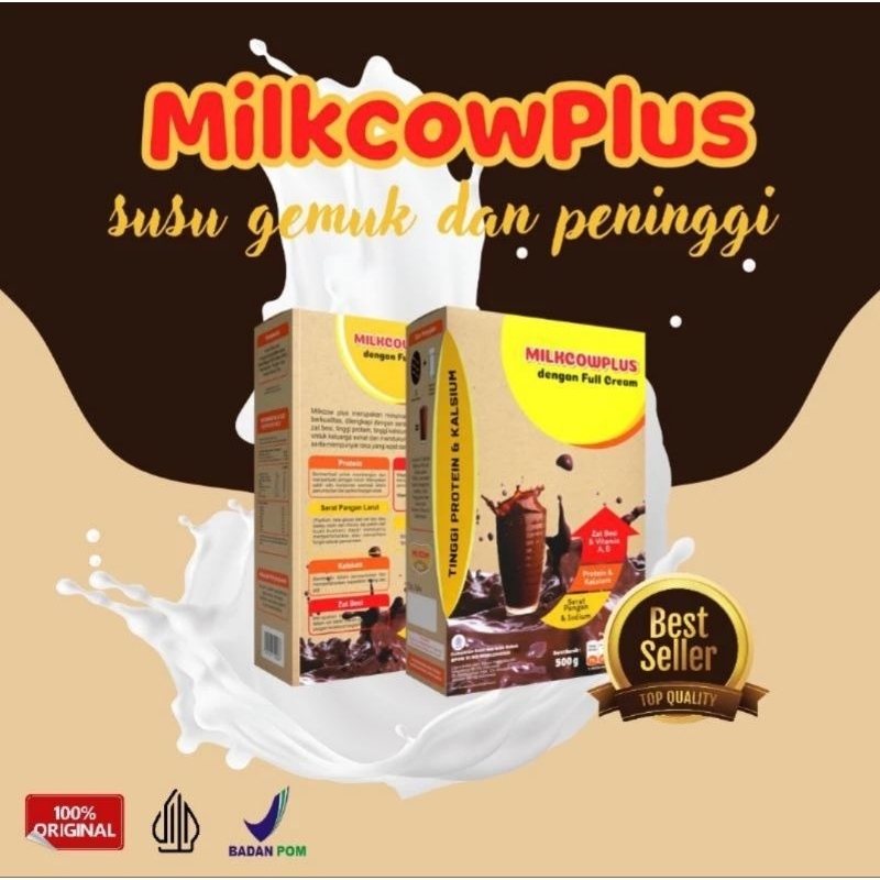 

MILKCOW PLUS Susu Penggemuk plus Peninggi Badan Anak dan Dewasa - Susu Protein Susu Peninggi Badan