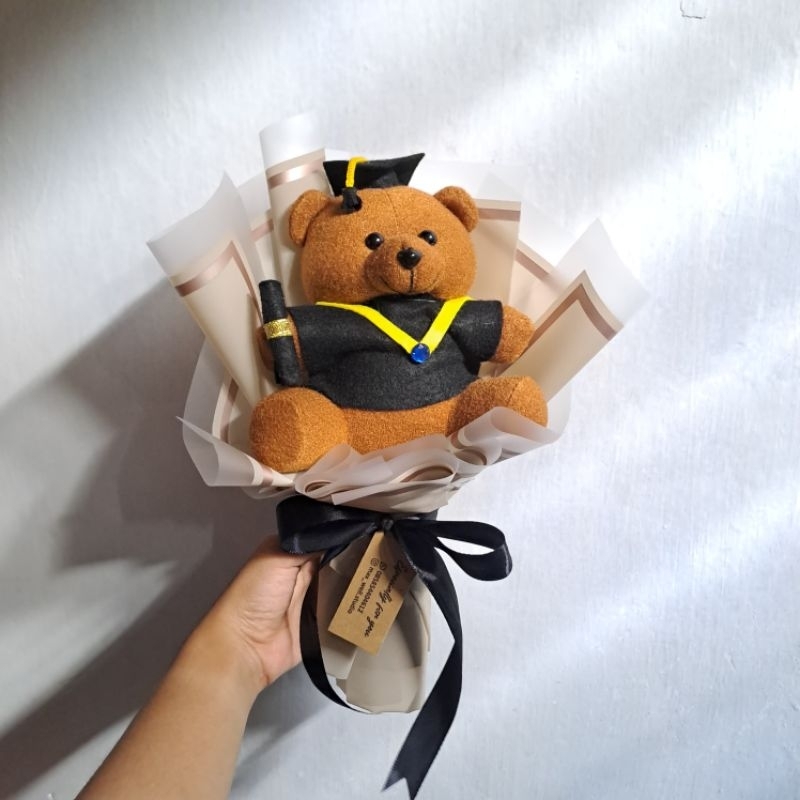 

Bucket Teddy Boneka Wisuda | Free Box | Free Kartu Ucapan