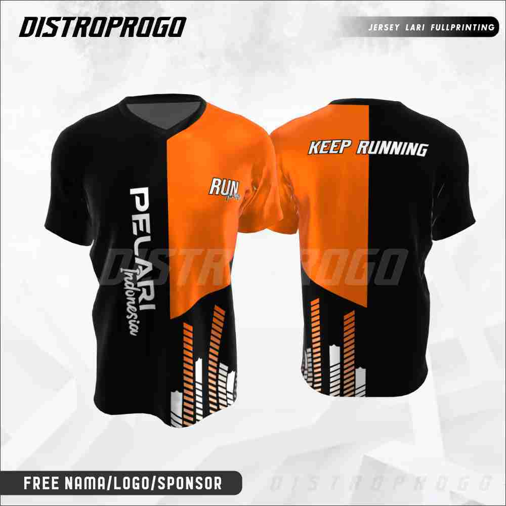 Jersey Baju Pelari Indonesia 134 - Custom Fullprint Dryfit Premium Kaos Olahraga Running Pria Wanita