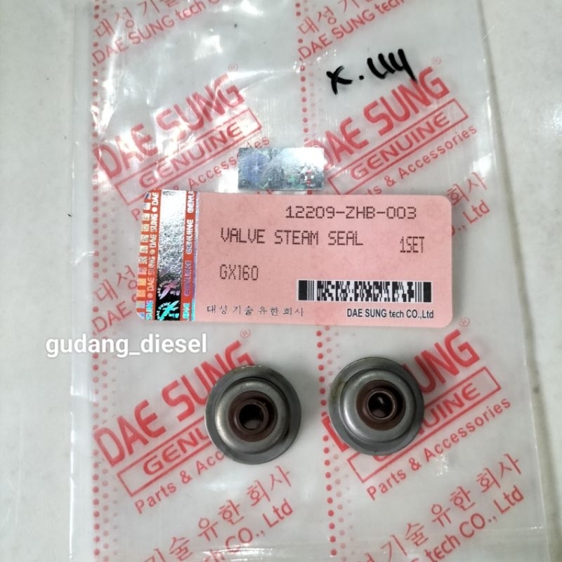 Seal Valve/seal Klep GX160/GX200 Daesung