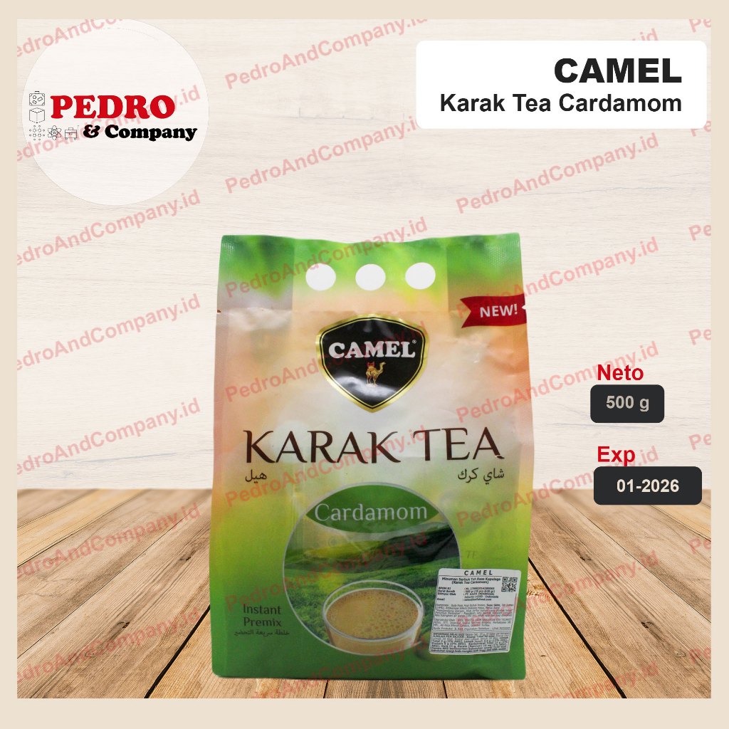 

Camel Karak Tea Cardamom 500 gram isi 25 sachet teh instant