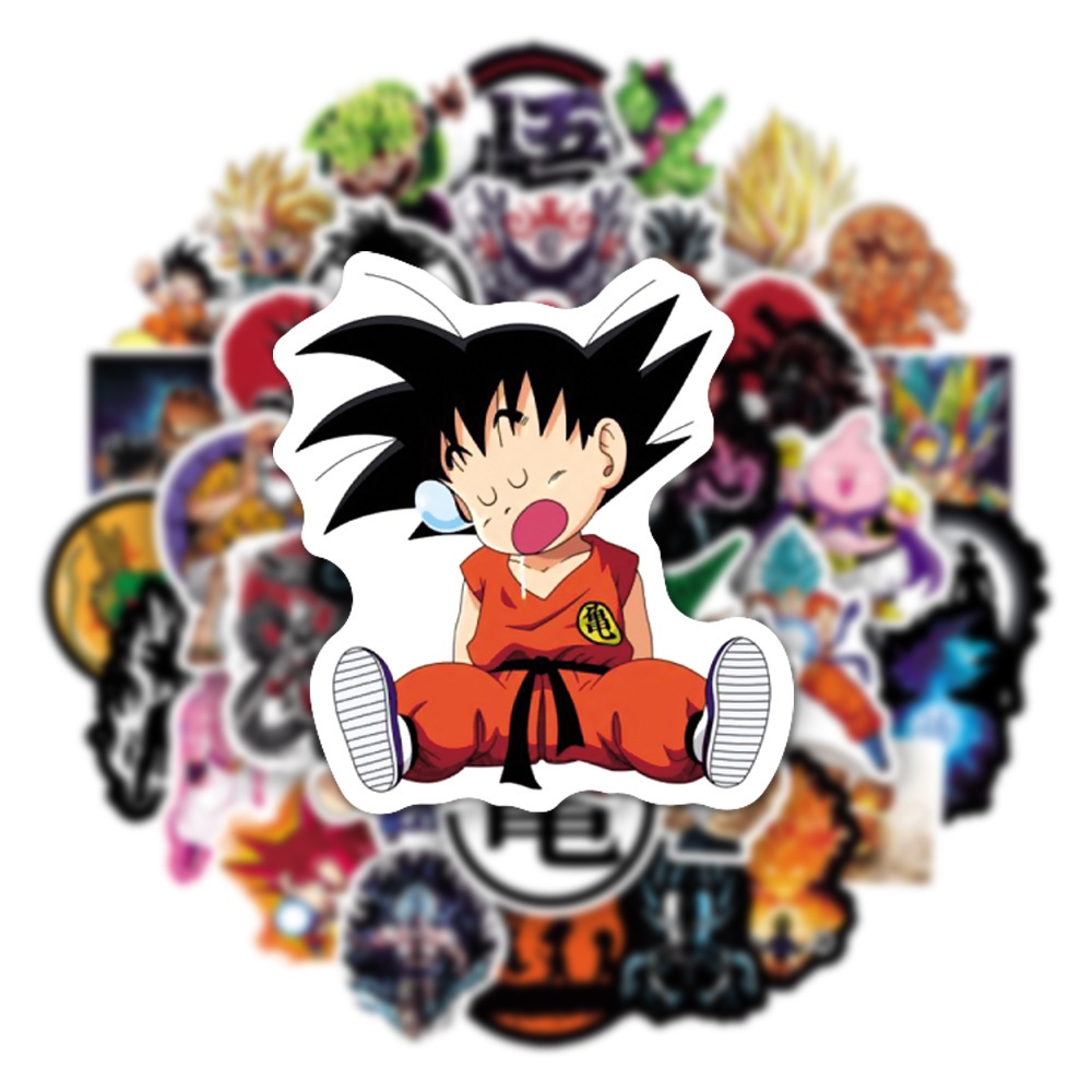 

STICKER VINIL ISI 50 PCS DRAGON BALL ANIME ANTI AIR AESTHETIC BOTTLE