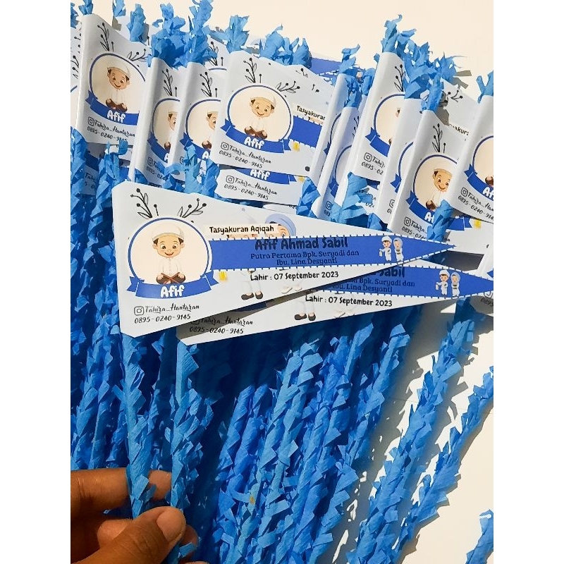 Bendera Aqiqah Karakter