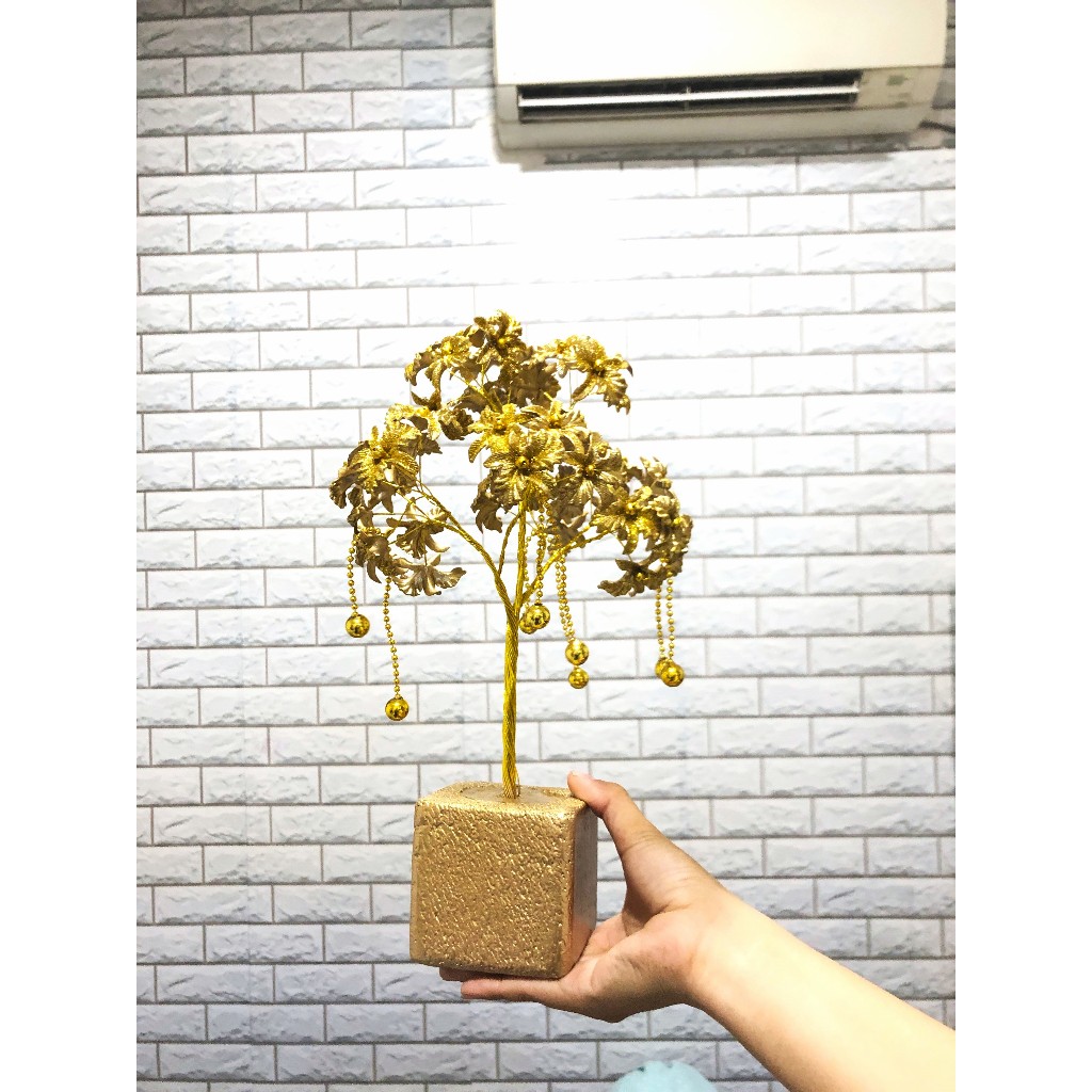 Pohon Golden Citrus - Pajangan Pohon Bonsai Imitasi Dekorasi Cantik