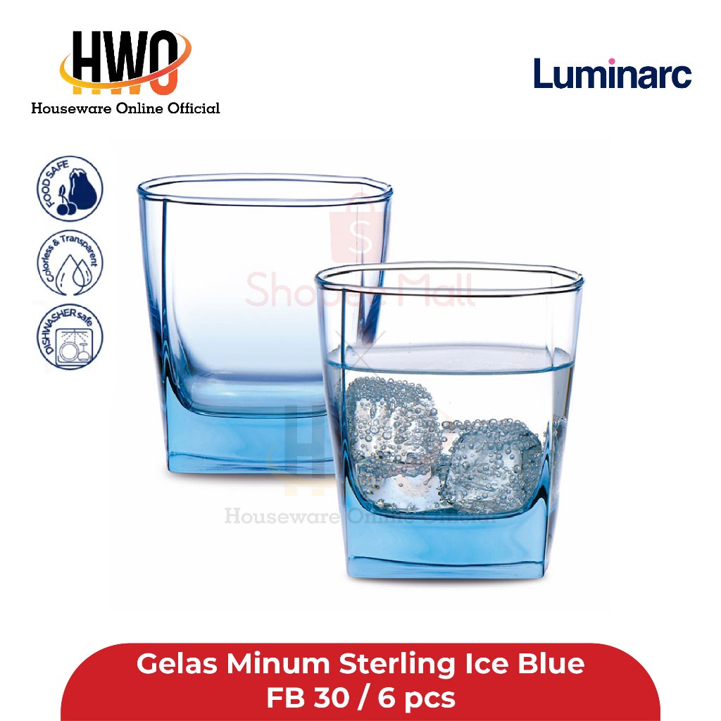 Luminarc Gelas Minum Sterling Ice Blue FB 30 / 6 pcs
