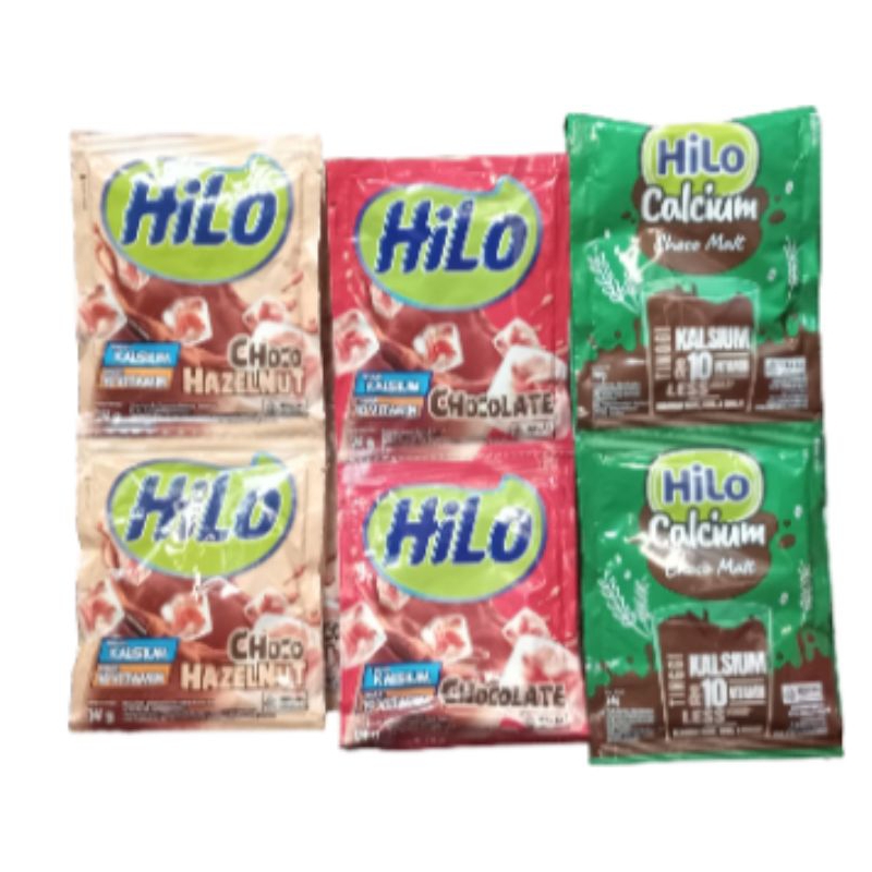 

Susu Hilo Chocolate Renteng (Isi 10sachet @14gr) Renceng Coklat, Hazelnut, Choco Malt, Chocolate