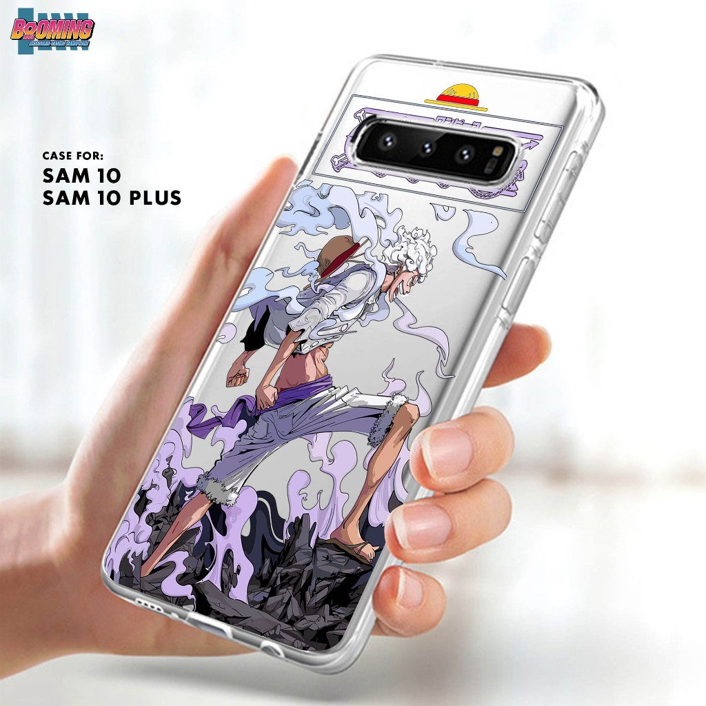 Case Samsung S10 S10 Plus - Casing Samsung S10 S10 Plus Motif LZ-ONE PIECE- Clear Case - Softcase Be