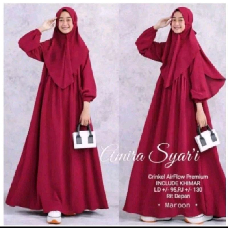 gamis amira syar'i set hijab // gamis anak viral