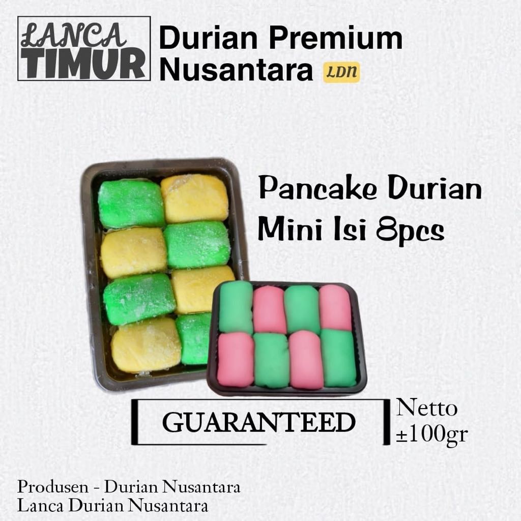 

PANCAKE DURIAN MINI ISI 8 PCS KEMASAN MINI RASA PREMIUM