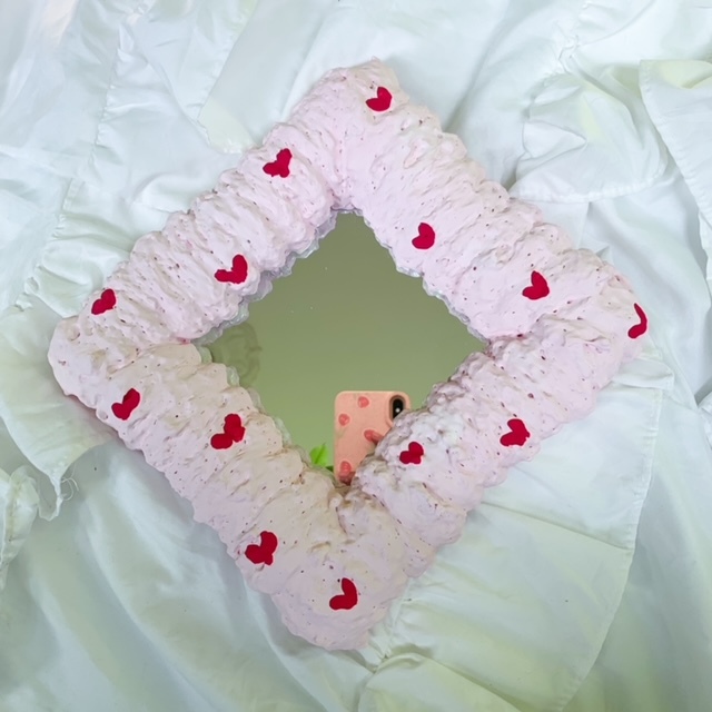 cermin kaca foam mirror foam kaca aesthetic mirror selfie cermin hias