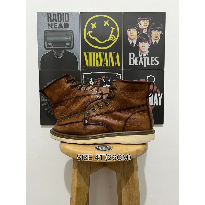 Caterpillar Moc Toe Brown Boots (41)