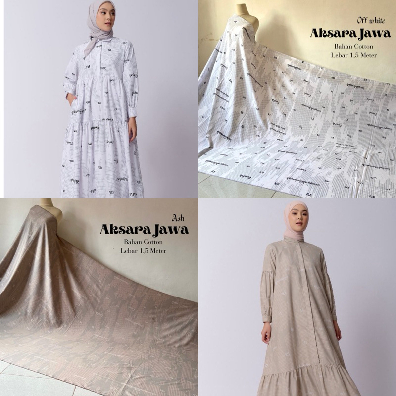 Kain ORI ZM Motif Aksara Jawa Bahan Cotton