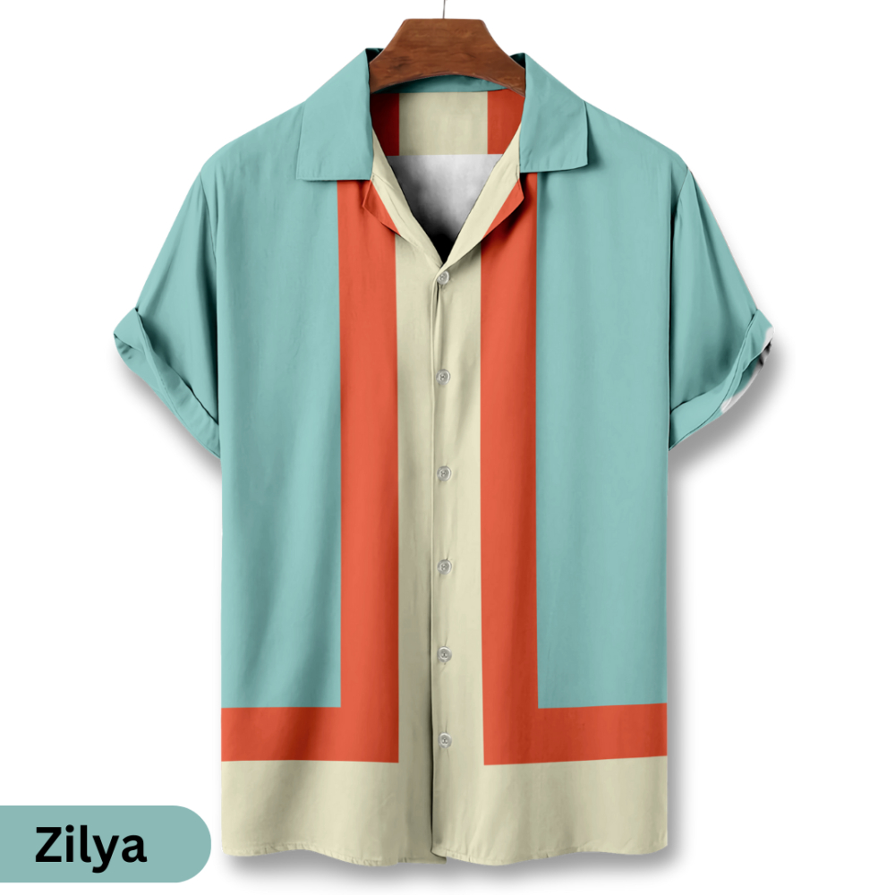 Kemeja Bowling Shirt