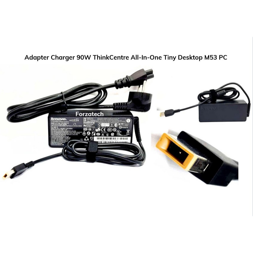Adapter Charger 90W ThinkCentre All-In-One Tiny Desktop M53 PC New Bergaransi 3 Bulan