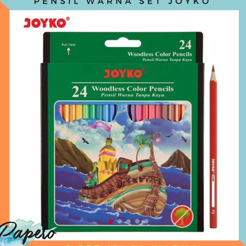 

Super Berhadiah Pensil Warna Set isi 24 Warna