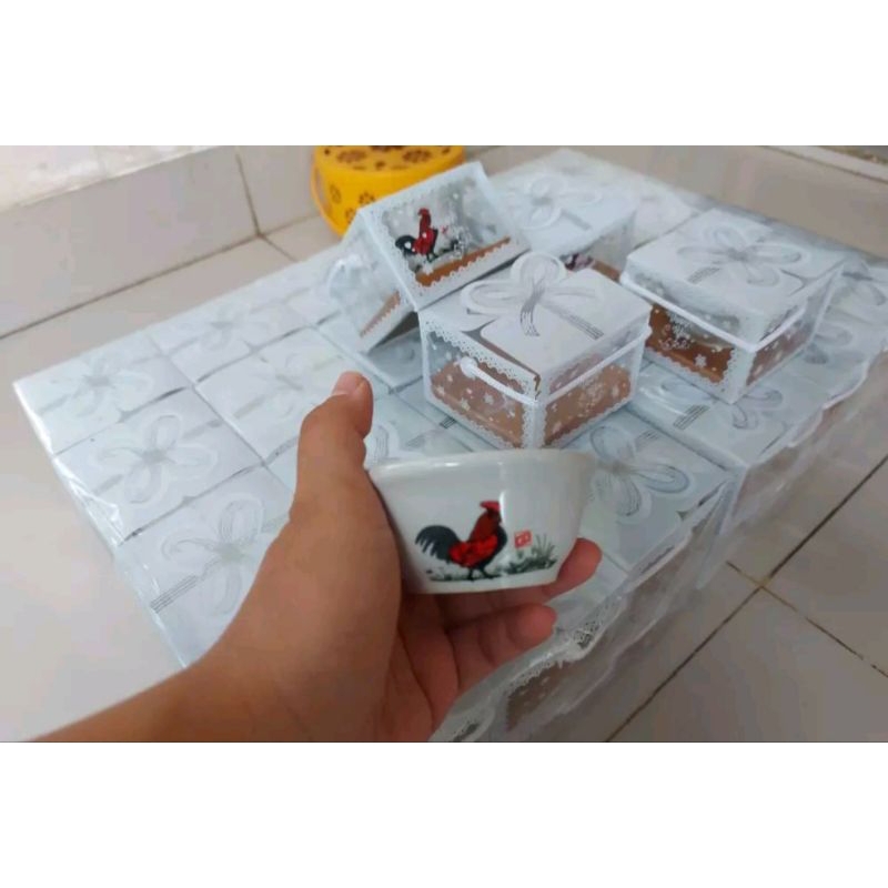 Souvenir Mangkok Ayam Mini Kemas MIka / Box REady