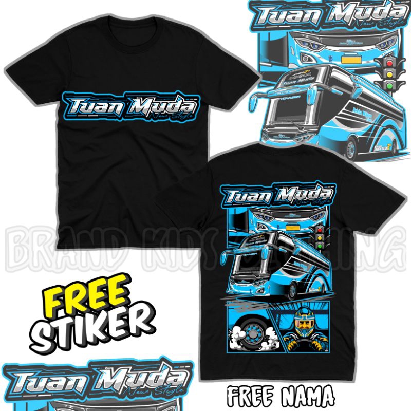 Bisa cod Baju Kaos Anak Anak new Bus Tuan Muda New Bus Basuri Telolet Pakaian Baju Anak Bus Tuan Mud