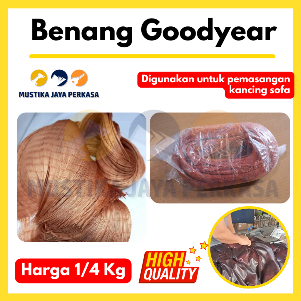 (1/4 kg) Benang Goodyear / Benang gojir / Benang Sol