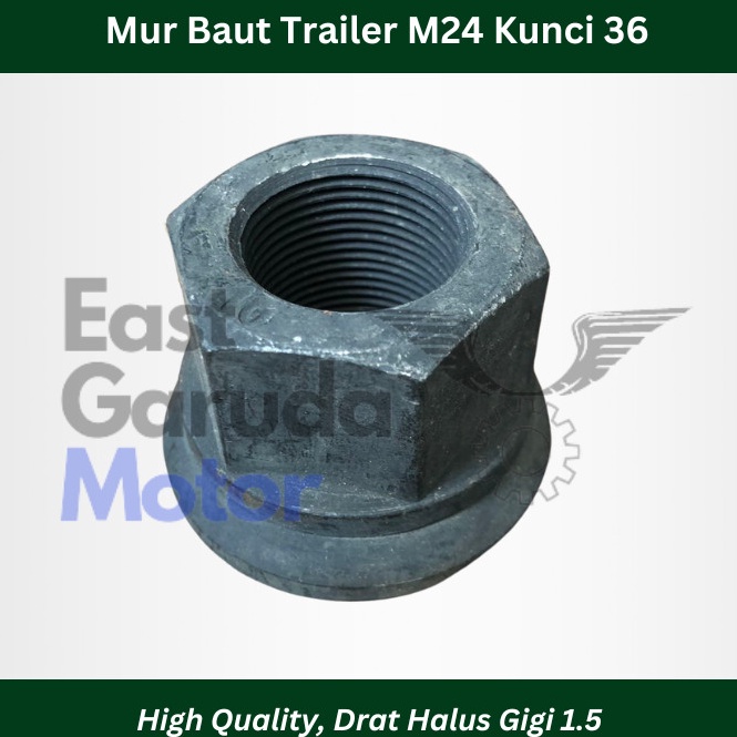 KODE X48E Mur Baut Roda Drat Halus Trailer York M24 Kunci 36