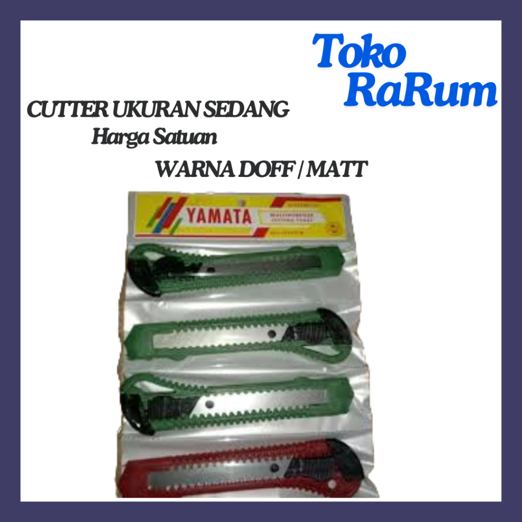 

Cutter Besar Merk Yamata / Pisau Papan Renteng Pemotong - Harga satuan