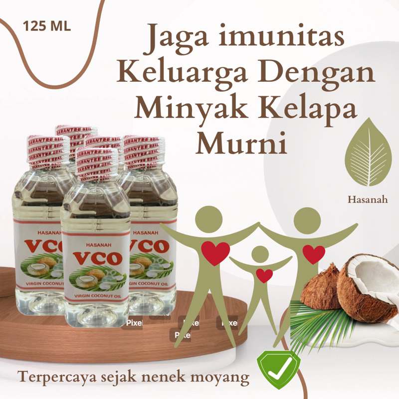 

Vco murni hasanah 100% dari kelapa Pilihan Terbaik indonesia