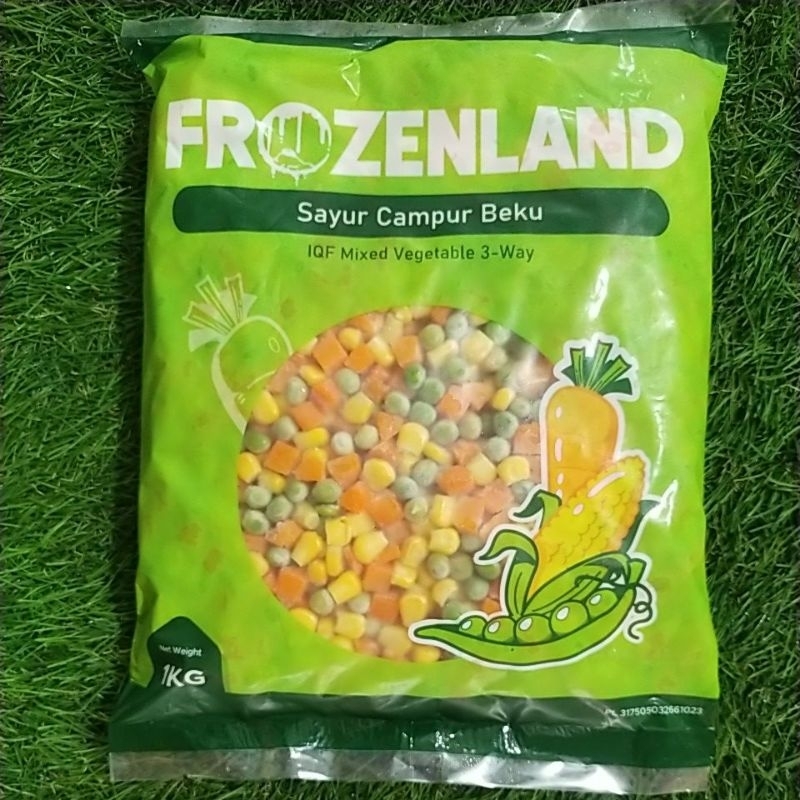 

Frozenland sayur campur 3 Way /mixed vegetable 3 way 1kg