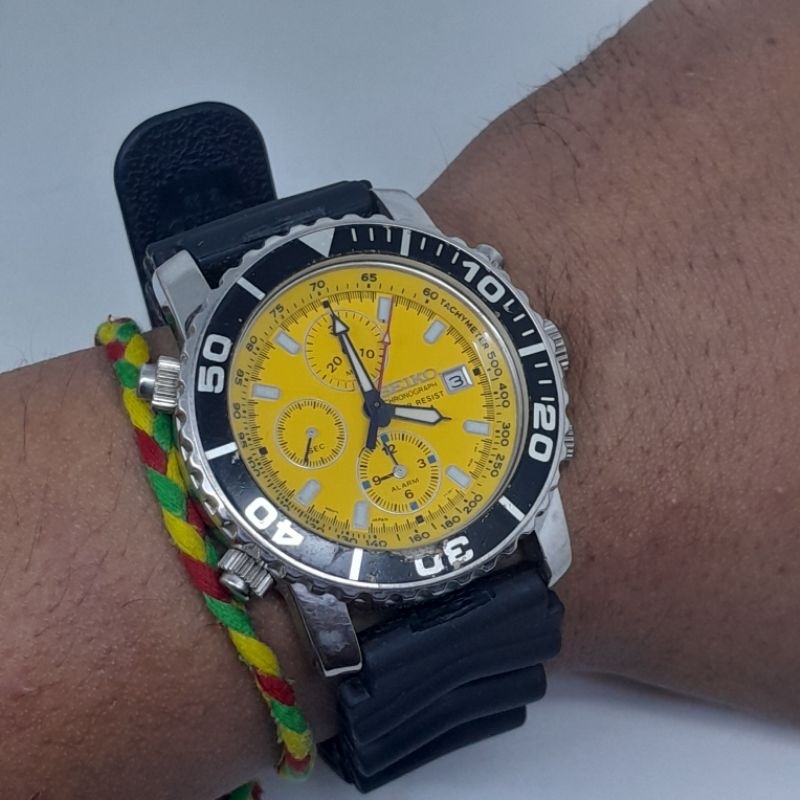 Seiko chronograph 7T32 7G30 daytona Alarm japan