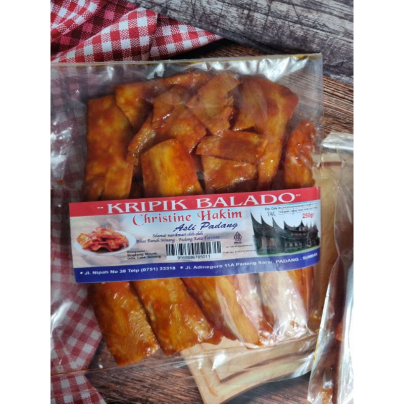 

Keripik Singkong Balado Panjang Christine Hakim Asli Padang Camilan Lokal