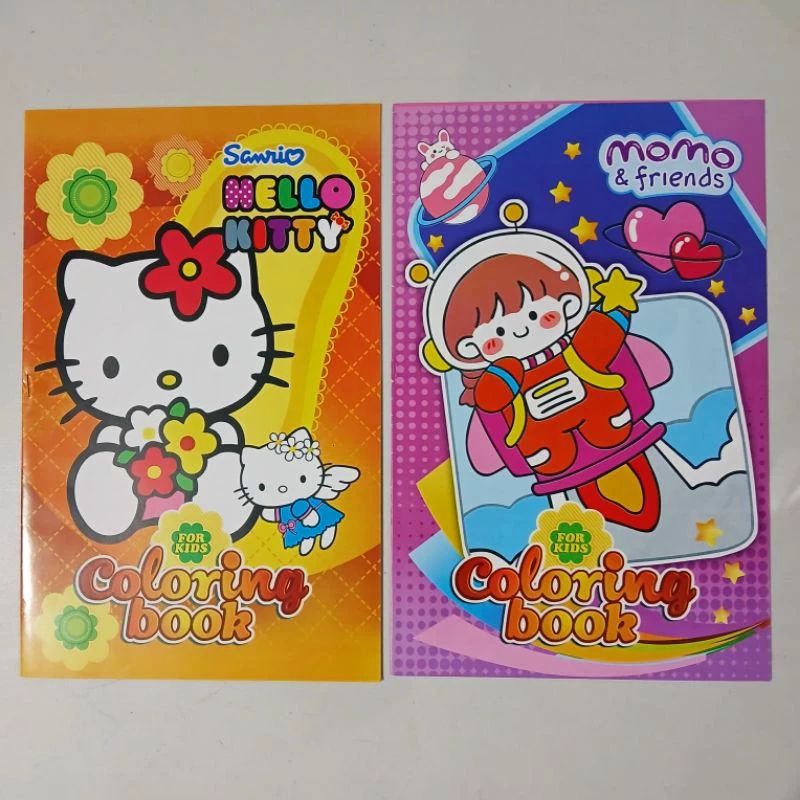 

1pcs Buku Mewarnai Besar Karakter Cowo/Cewe Coloring Book