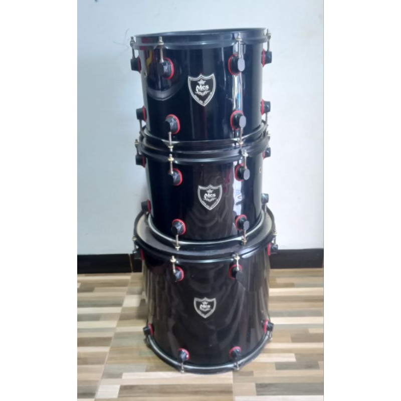 Shellpack Tom 12/13 Floor 16 Drum Akustik Drum Alat Musik