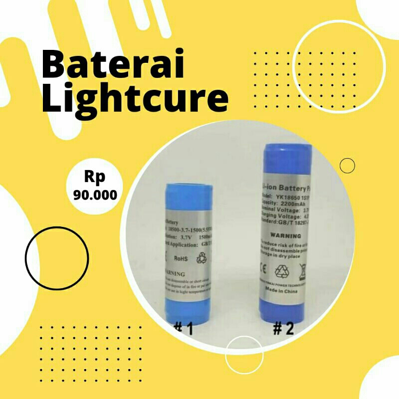 Baterai Light Cure Laser Behel Gigi Dental