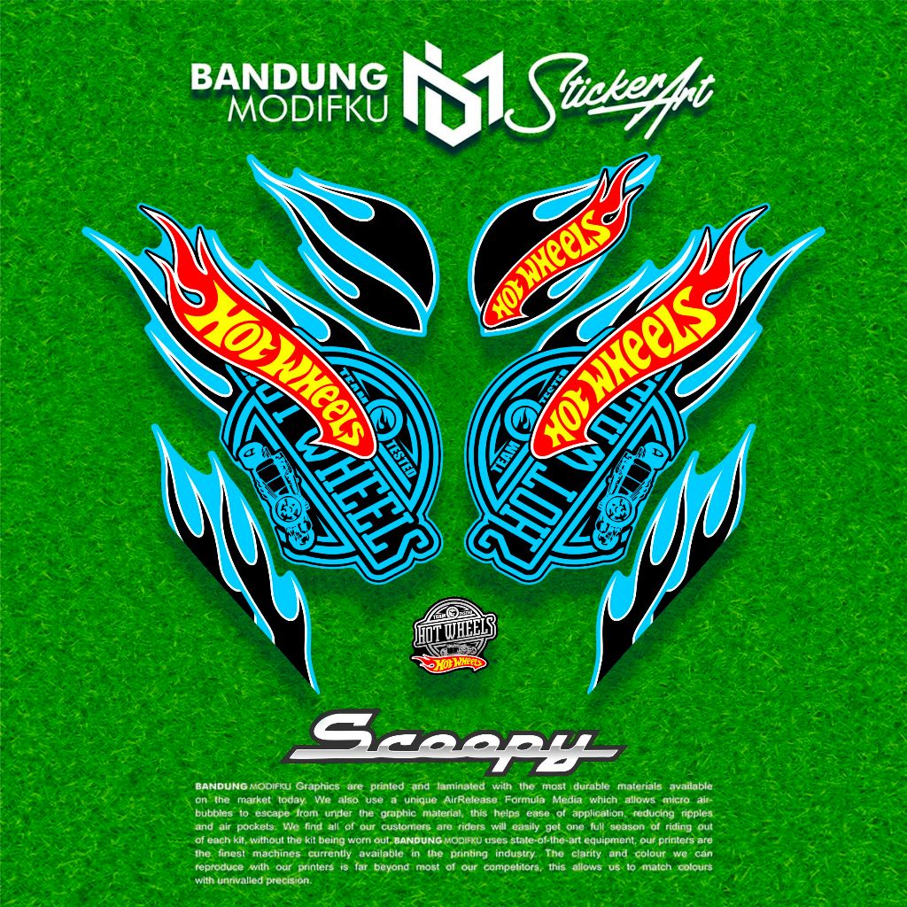 STRIPING ALL SCOOPY 2017-2023 / MOTIF 6 / BANDUNG MODIFKU / STIKER / STICKER SCOOPY / PRESTIGE / ALL