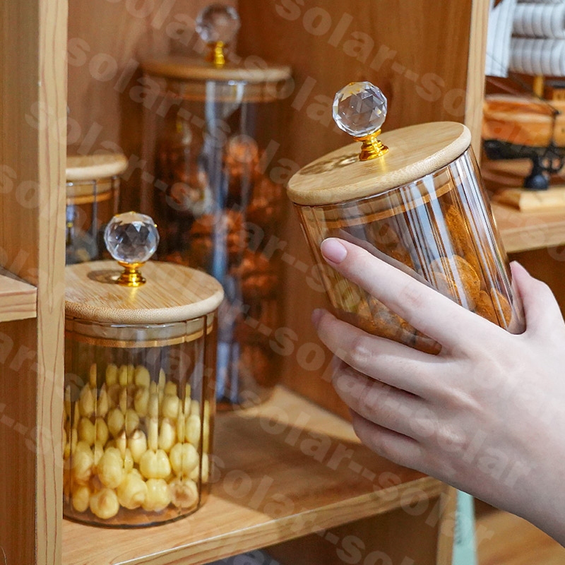 Toples Kue Kering Toples Kaca Aesthetic Toples Makanan Toples Mewah Set Tangki Penyimpanan Makanan