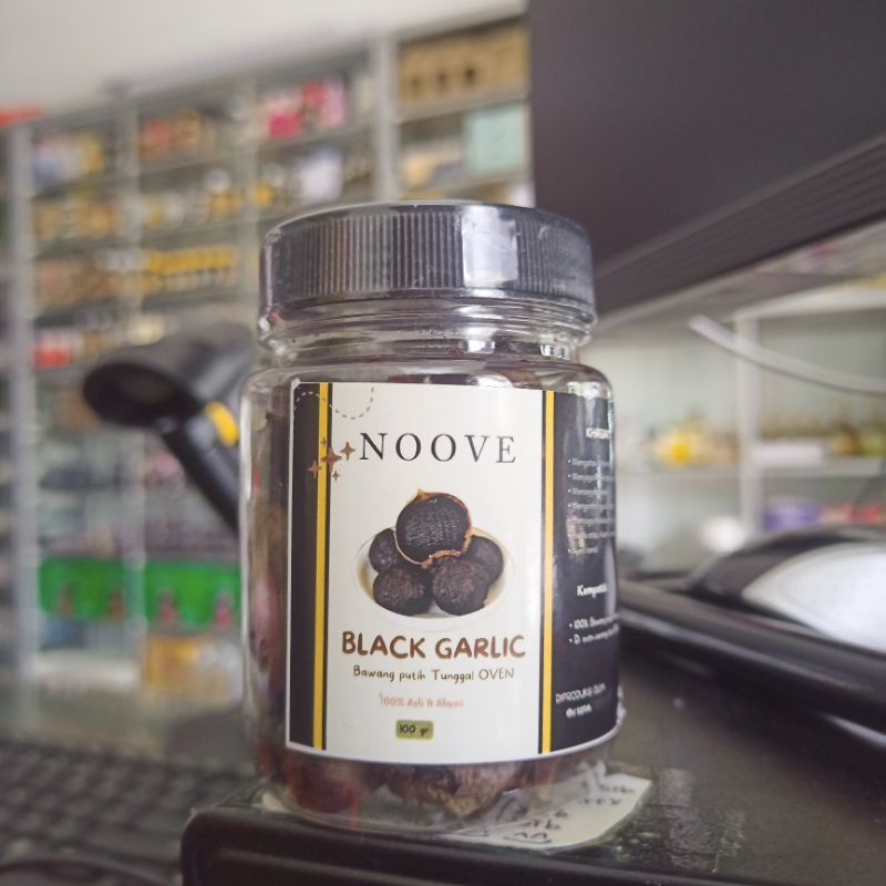 NOOVE - BLACK GARLIC 100GRAM | Bawang Putih Tunggal Oven | 100% Murni dan Alami