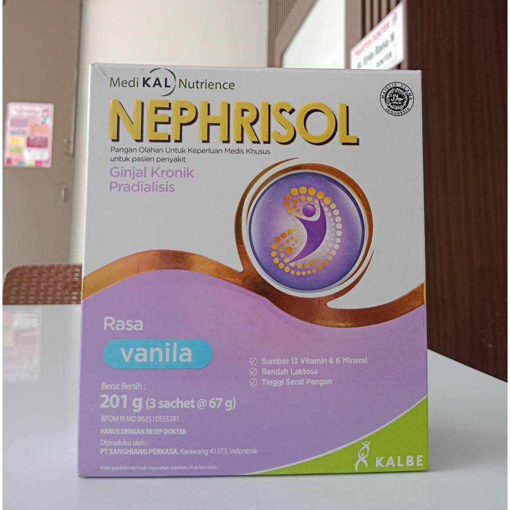 

NEPHRISOL VANILLA 201GR - SUSU PASIEN GINJAL PRADIALISIS