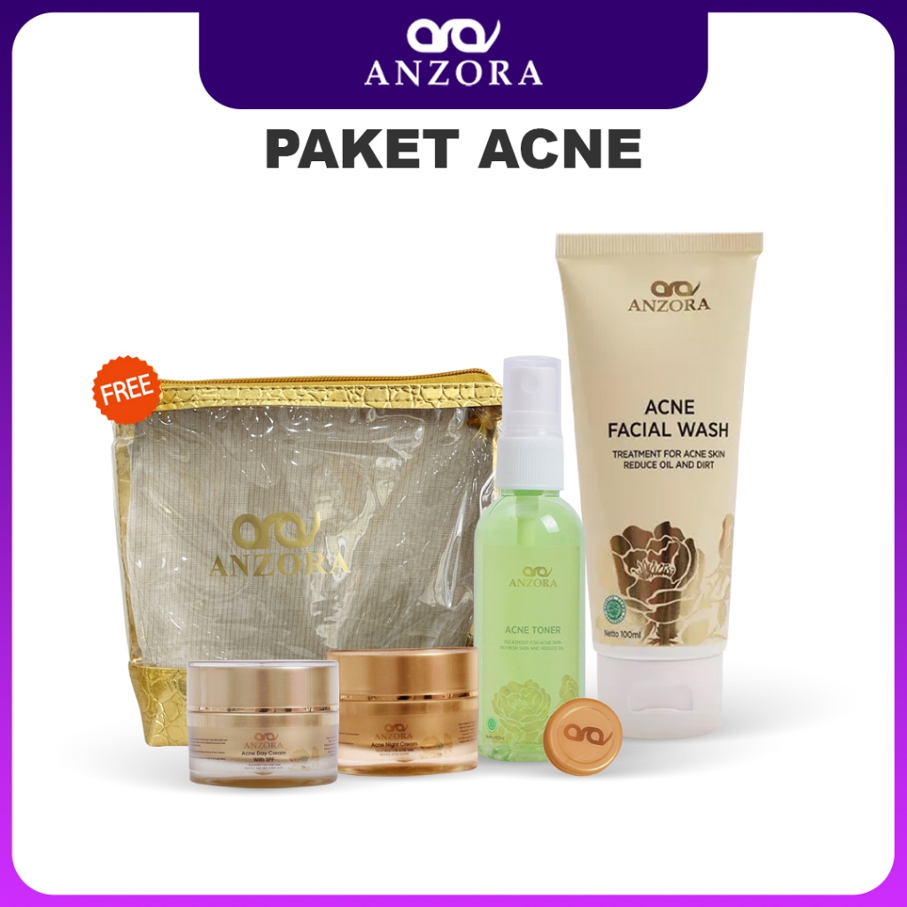 Anzora Skincare Remover Acne Dark Spot Series Paket Anzora Skincare Paket Anzora Remover ADS Paket A