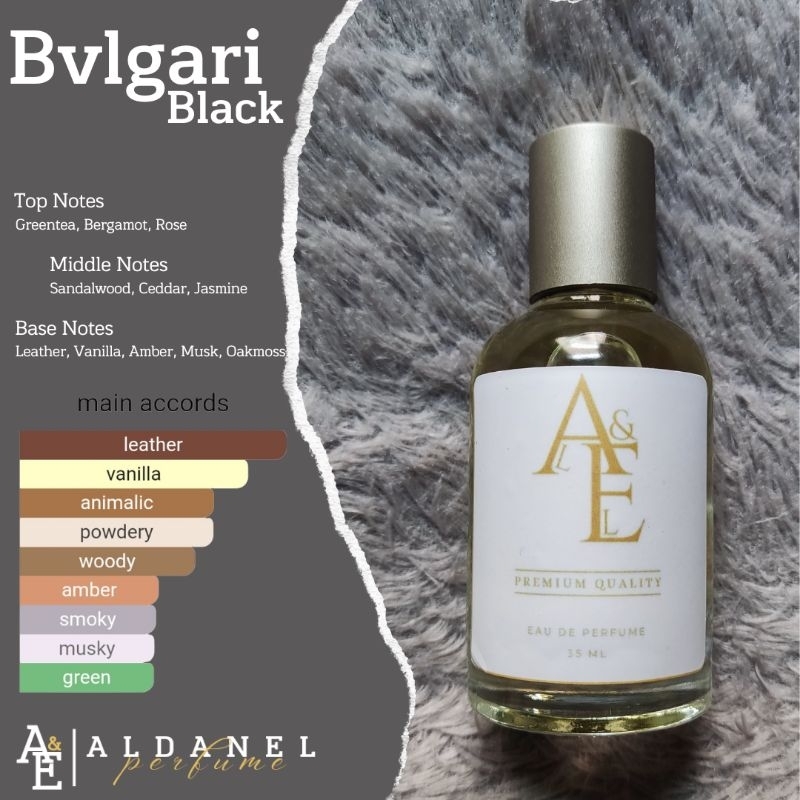 ALDANEL PERFUME - Bvlgari Black - Parfum Original - Parfum Bibit - Refill