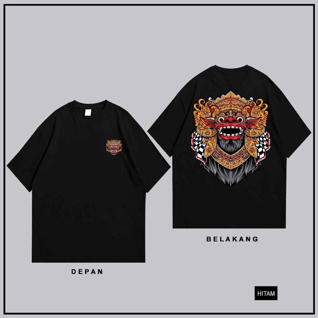 Terbaru Kaos Barong Bali - Kaos T-Shirt - Bahan Cotton PE Soft 24 Kaos Terbaru Baju Oblong berkualit