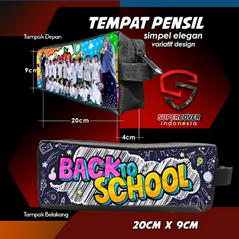 

Tempat pensil custom desain bahan kanvas murah