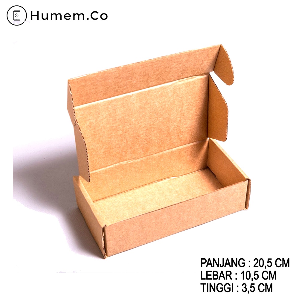

Packing Kardus Ukuran 20.5x10.5x3.5 Cm