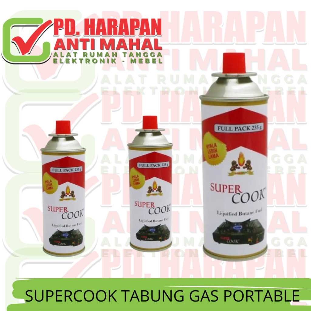SUPERCOOK TABUNG GAS/TABUNG GAS PORTABLE/TABUNG GAS MINI
