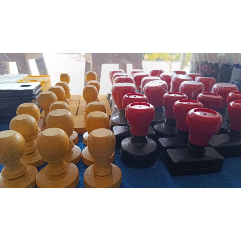 promo stempel kayu dan flash