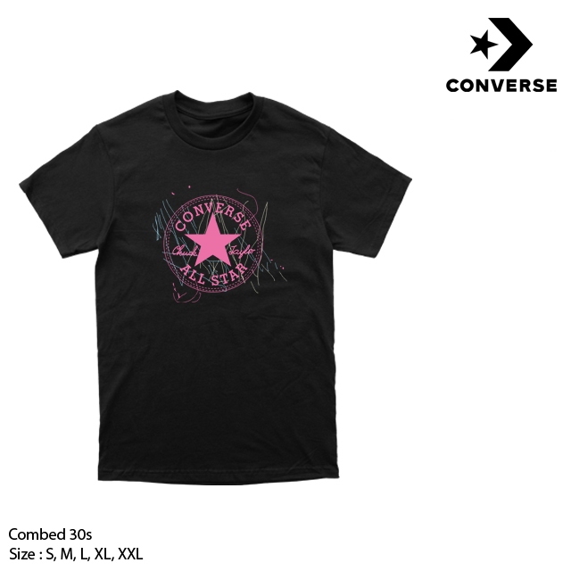Kaos Converse Black New Splatter