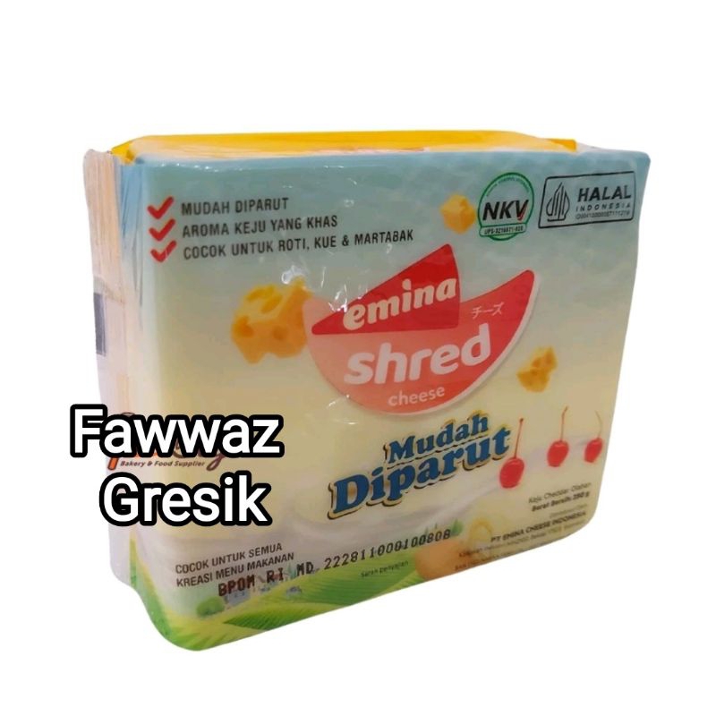 

Emina Shred Keju Mudah Diparut 250gr / Emina Cheese Keju Murah / Emina Shred Cheese / Emina Cheese Shred 250 gr