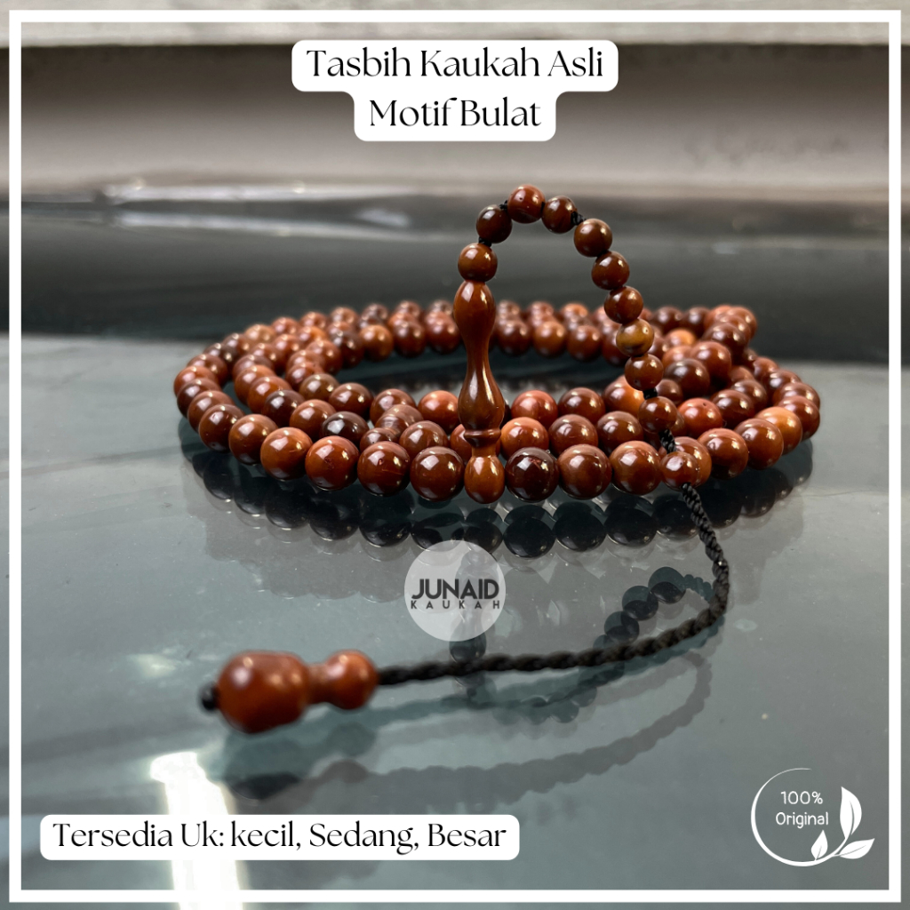 Tasbih Kaoka Bulat Tersedia Ukuran Kecil Sedang Besar Bahan Kayu Kaokah Kaukah Koka Asli Original